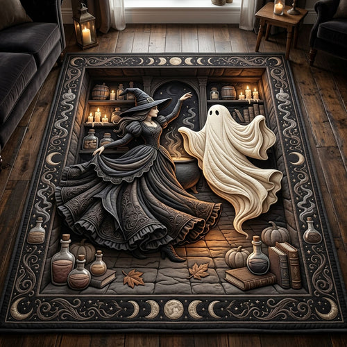 Ghost and Witch Dancing Area Rug GFTOPND652