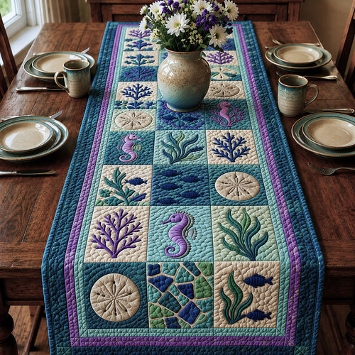 Coastal Summer Quilted Table Runner GFTOPND73