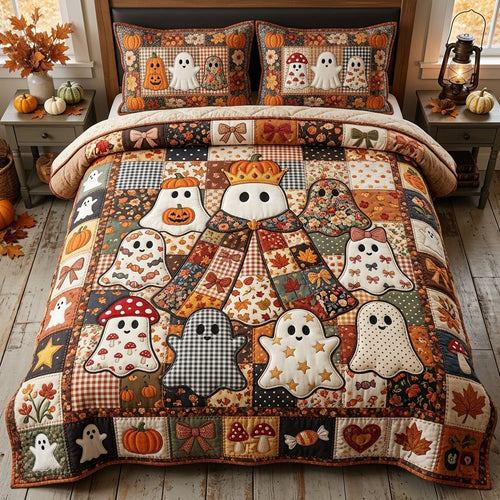 Ghost Costume Contest 3-Piece Quilted Bedding Set GFTOPND752