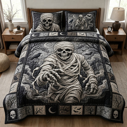 Ancient Undead Horror 3-Piece Quilted Bedding Set GFTOPND760