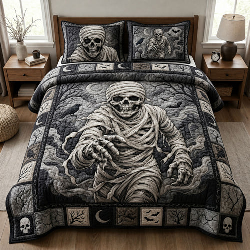 Ancient Undead Horror 3-Piece Quilted Bedding Set GFTOPND760