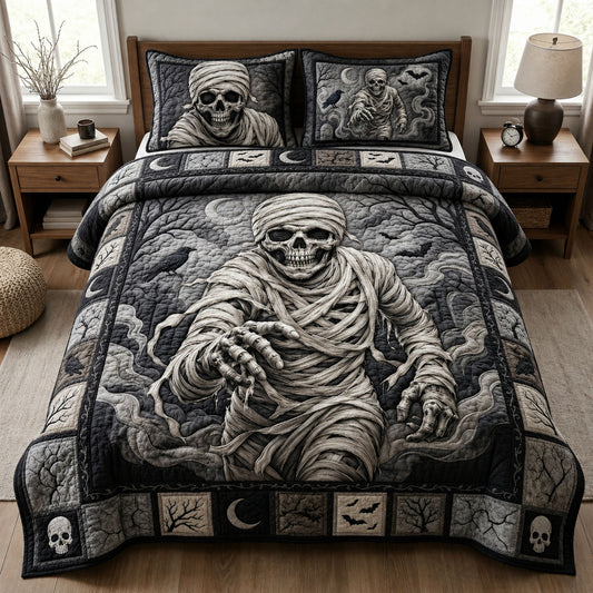Ancient Undead Horror 3-Piece Quilted Bedding Set GFTOPND760
