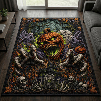 Creepy Pumpkin Area Rug GFTOPND780