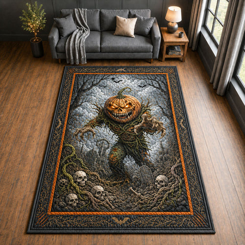 Creepy Pumpkin Area Rug GFTOPND784
