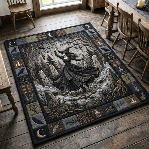 Witch Dancing In Ancient Stone Area Rug GFTOPND810