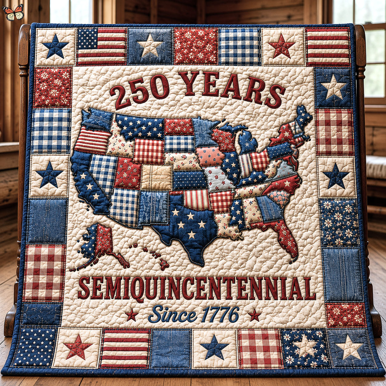 250 Years Semiquincentennial Quilted Blanket GFTOPND88
