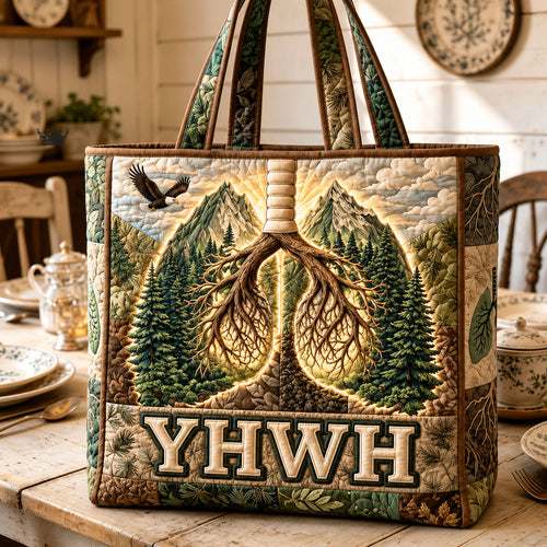 YHWH Lungs Christian Quilted Tote Bag GFTOPND899