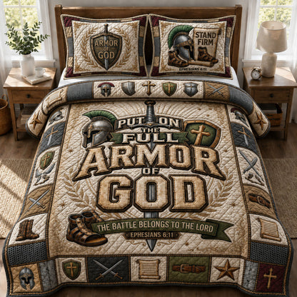 Chritian Faith 3-Piece Quilted Bedding Set GFTOPND932