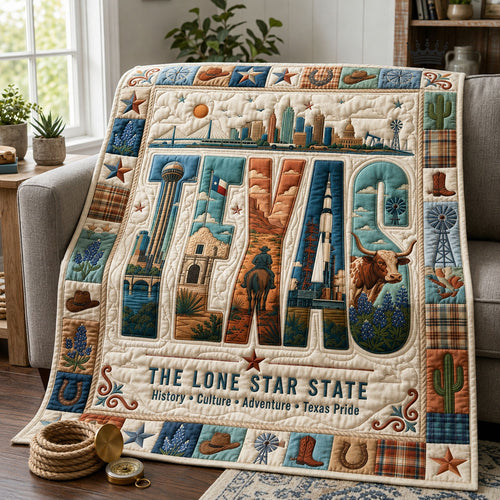 The Lone Star State Quilted Blanket GFTOPND934