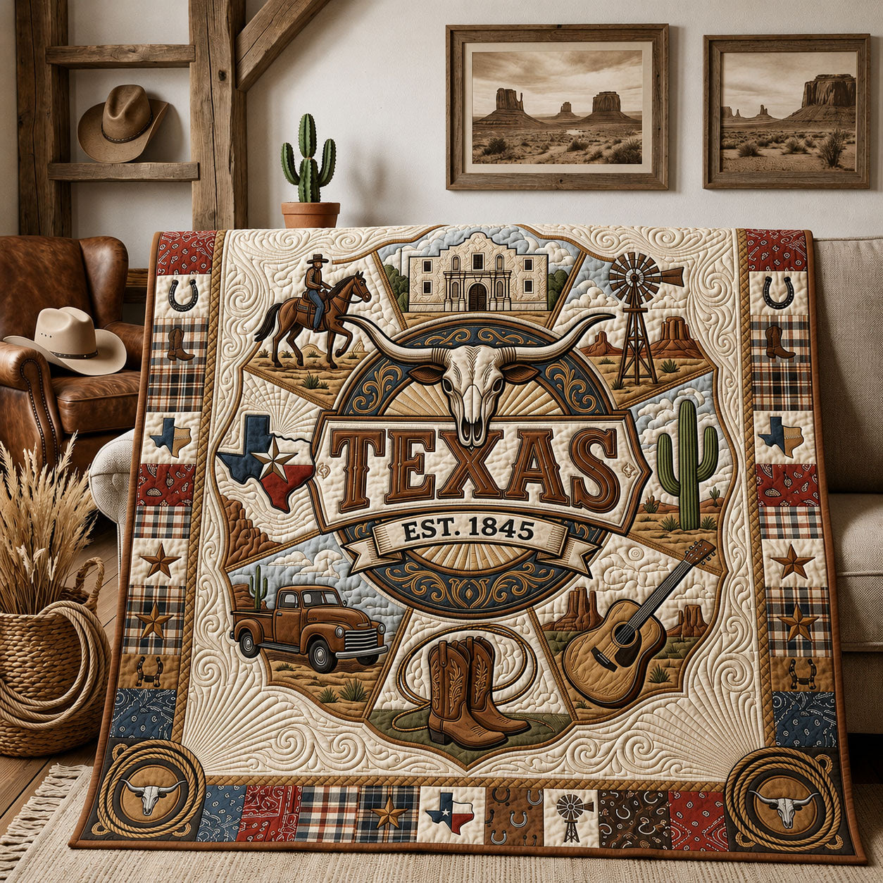 The Lone Star State Quilted Blanket GFTOPND937