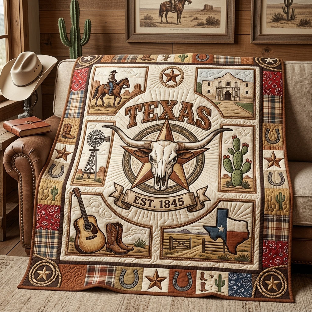 Texas Pride Quilted Blanket GFTOPND938