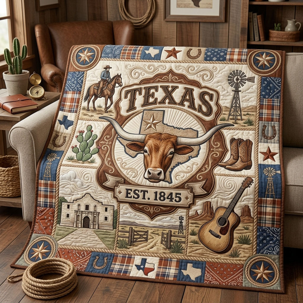 Texas Pride Quilted Blanket GFTOPND939