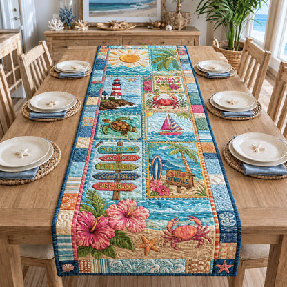 Beach Summer Quilted Table Runner GFTOPND95