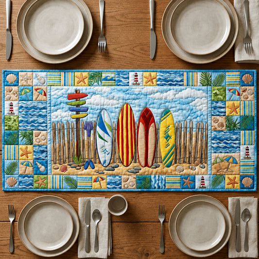 Summer Surfboard  Quilted Table Runner GFTOPND96