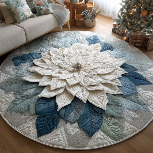 Glacier Bloom Quilted Round Mat GFTOQA02