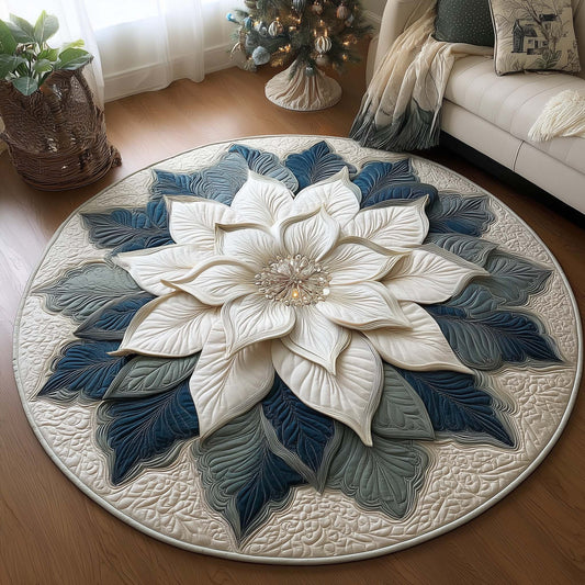 Glacier Bloom Quilted Round Mat GFTOQA03