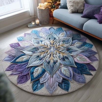 Frosted Aurora Quilted Round Mat GFTOQA04