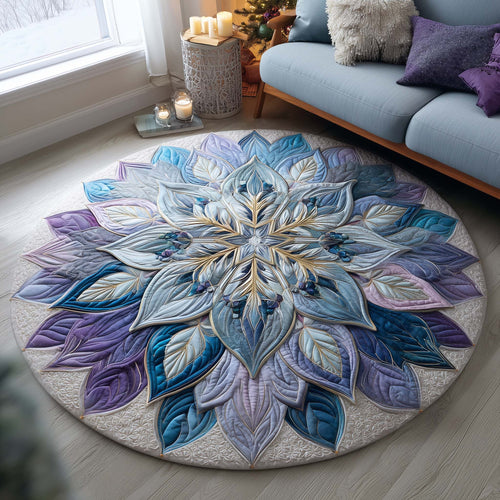 Frosted Aurora Quilted Round Mat GFTOQA04