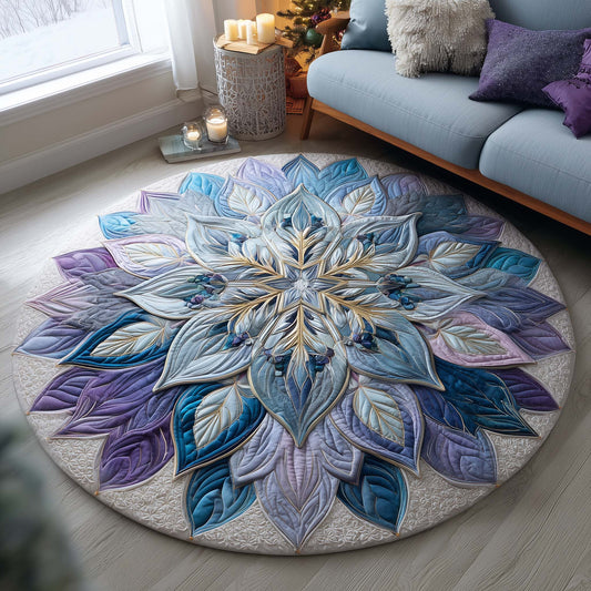 Frosted Aurora Quilted Round Mat GFTOQA04