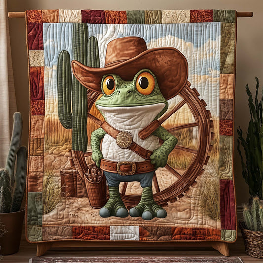 Cowboy Frog Quilted Blanket GFTOQA1000
