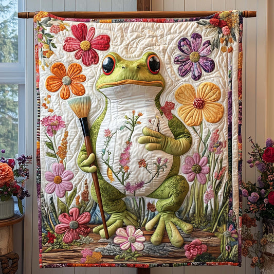 Flower Painter Quilted Blanket GFTOQA1003