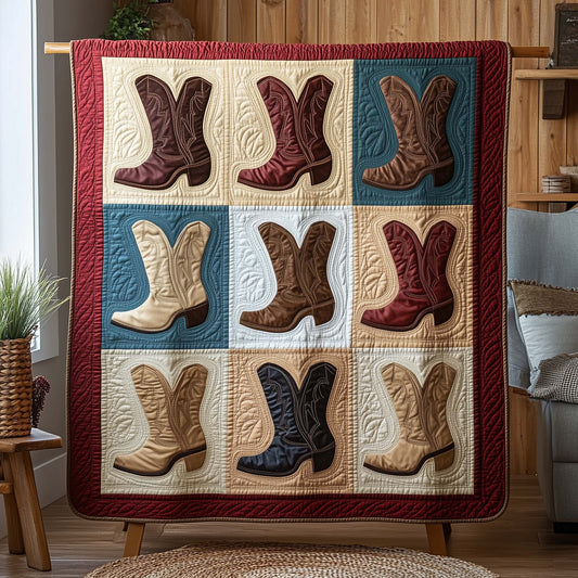 Western Patch Quilted Blanket GFTOQA1006