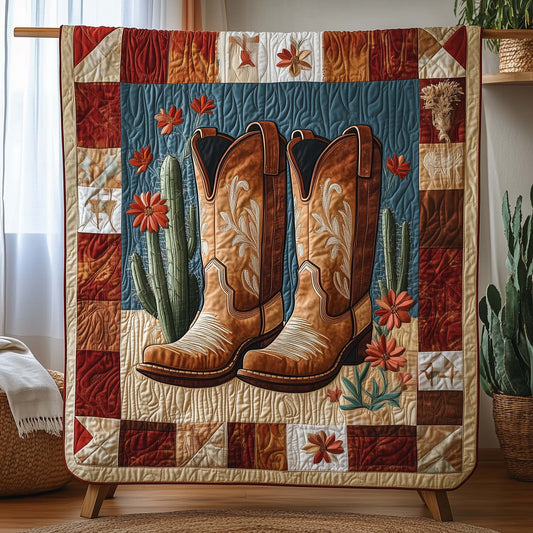 Cowboy Spirit Quilted Blanket GFTOQA1010