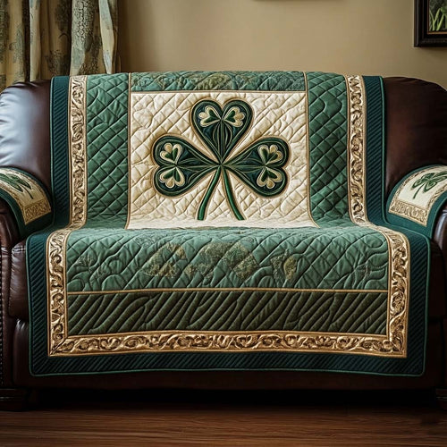 Emerald Beauty Quilted Sofa Cover GFTOQA1014