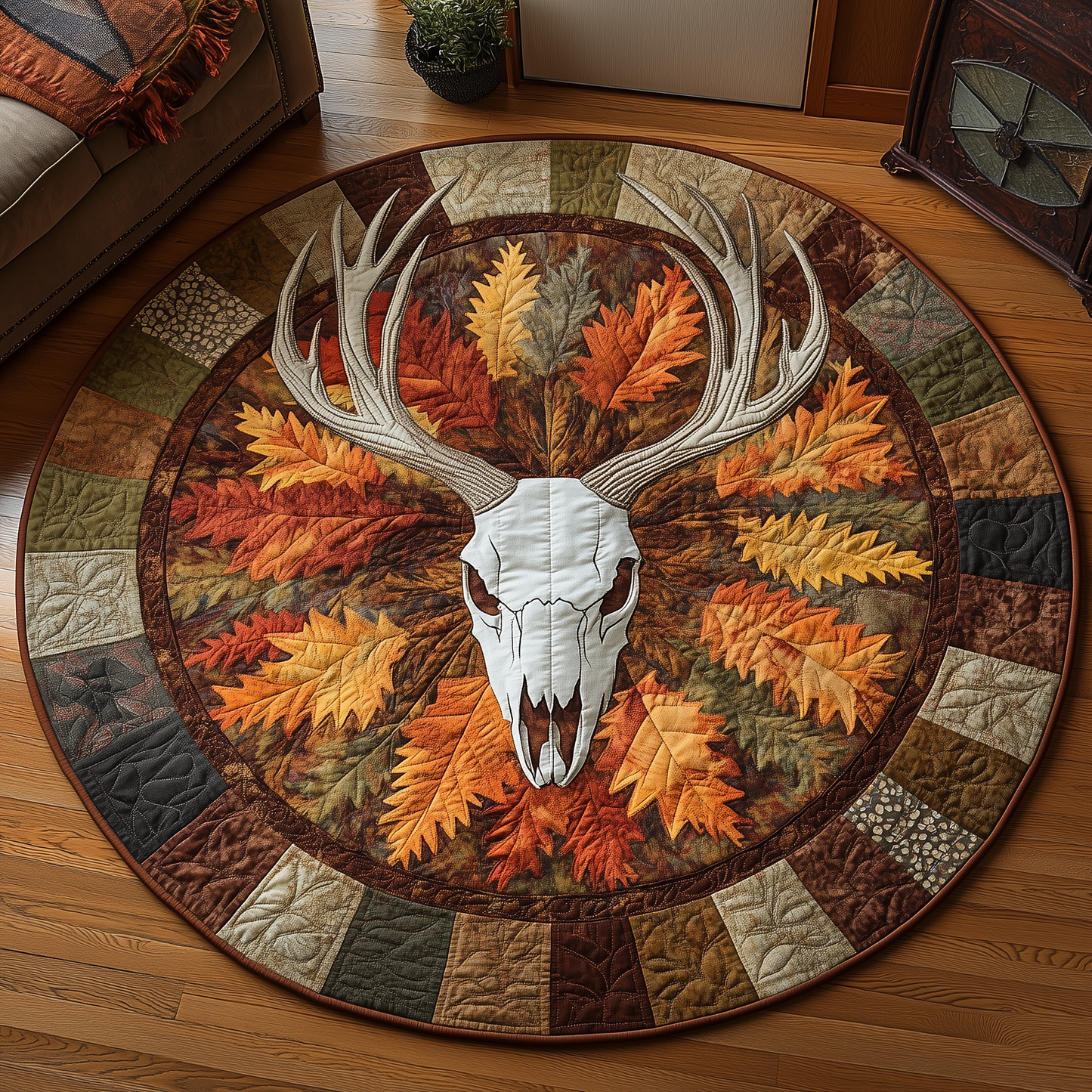 Autumn Serenity Quilted Round Mat GFTOQA1040