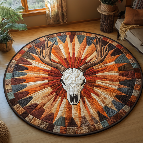 Desert Ember Quilted Round Mat GFTOQA1046