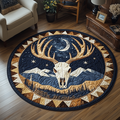 Midnight Plains Quilted Round Mat GFTOQA1047