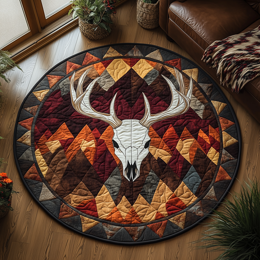 Crimson Mesa Quilted Round Mat GFTOQA1049