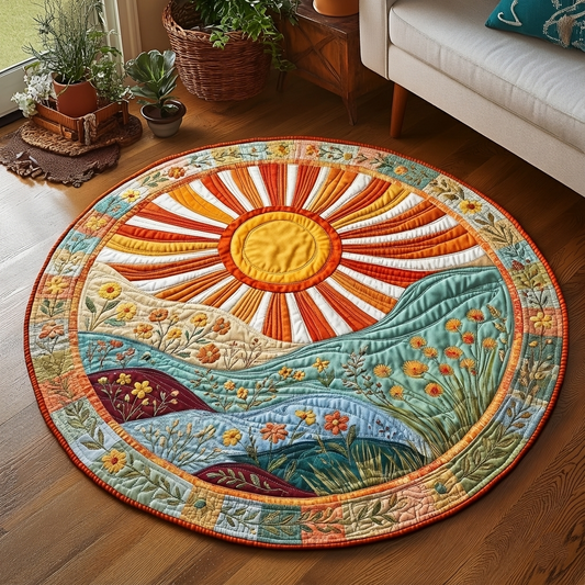 Joyful Horizon Quilted Round Mat GFTOQA1052