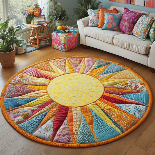 Sun Carnival Quilted Round Mat GFTOQA1054