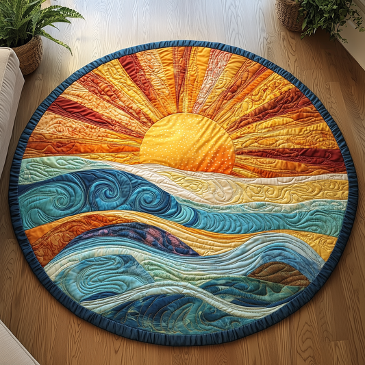 Coastal Dawn Quilted Round Mat GFTOQA1059