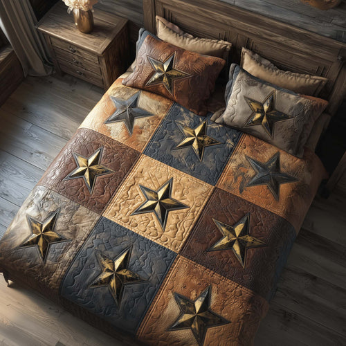 Western Star 3-Piece Quilted Bedding Set GFTOQA1095