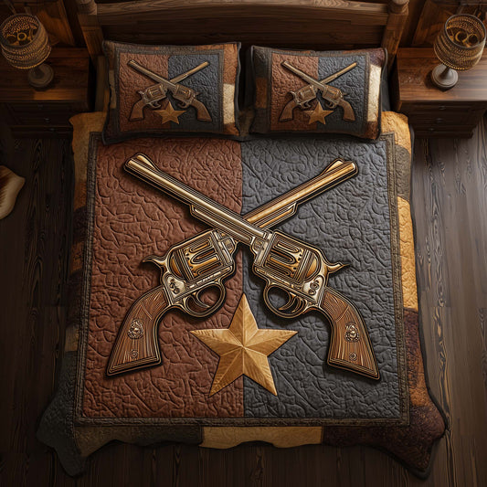 Western Star 3-Piece Quilted Bedding Set GFTOQA1098