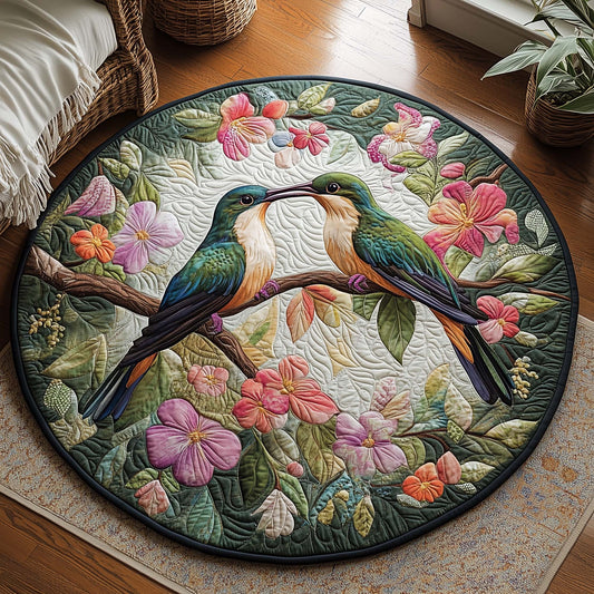 Spring Hummingbird Quilted Round Mat GFTOQA1121