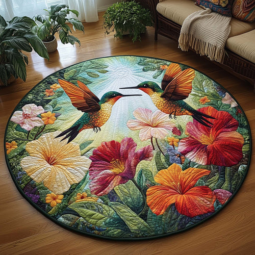 Spring Hummingbird Quilted Round Mat GFTOQA1122