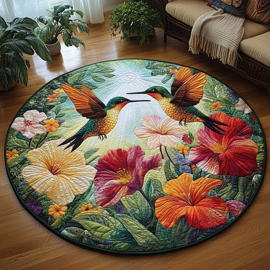 Spring Hummingbird Quilted Round Mat GFTOQA1122