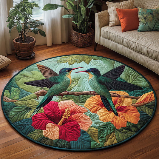 Spring Hummingbird Quilted Round Mat GFTOQA1124