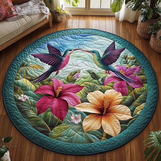 Spring Hummingbird Quilted Round Mat GFTOQA1125