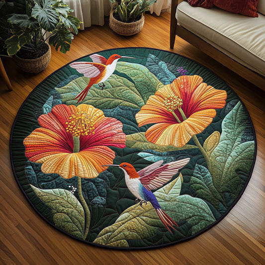 Spring Hummingbird Quilted Round Mat GFTOQA1126