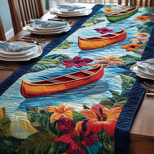 Island Canoe Quilted Table Runner GFTOQA1131