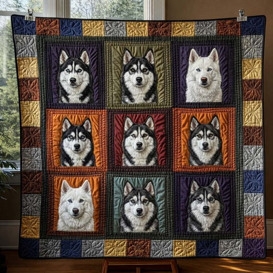 Husky Patch Quilted Blanket GFTOQA1148