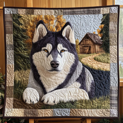Cabin Guardian  Quilted Blanket GFTOQA1151