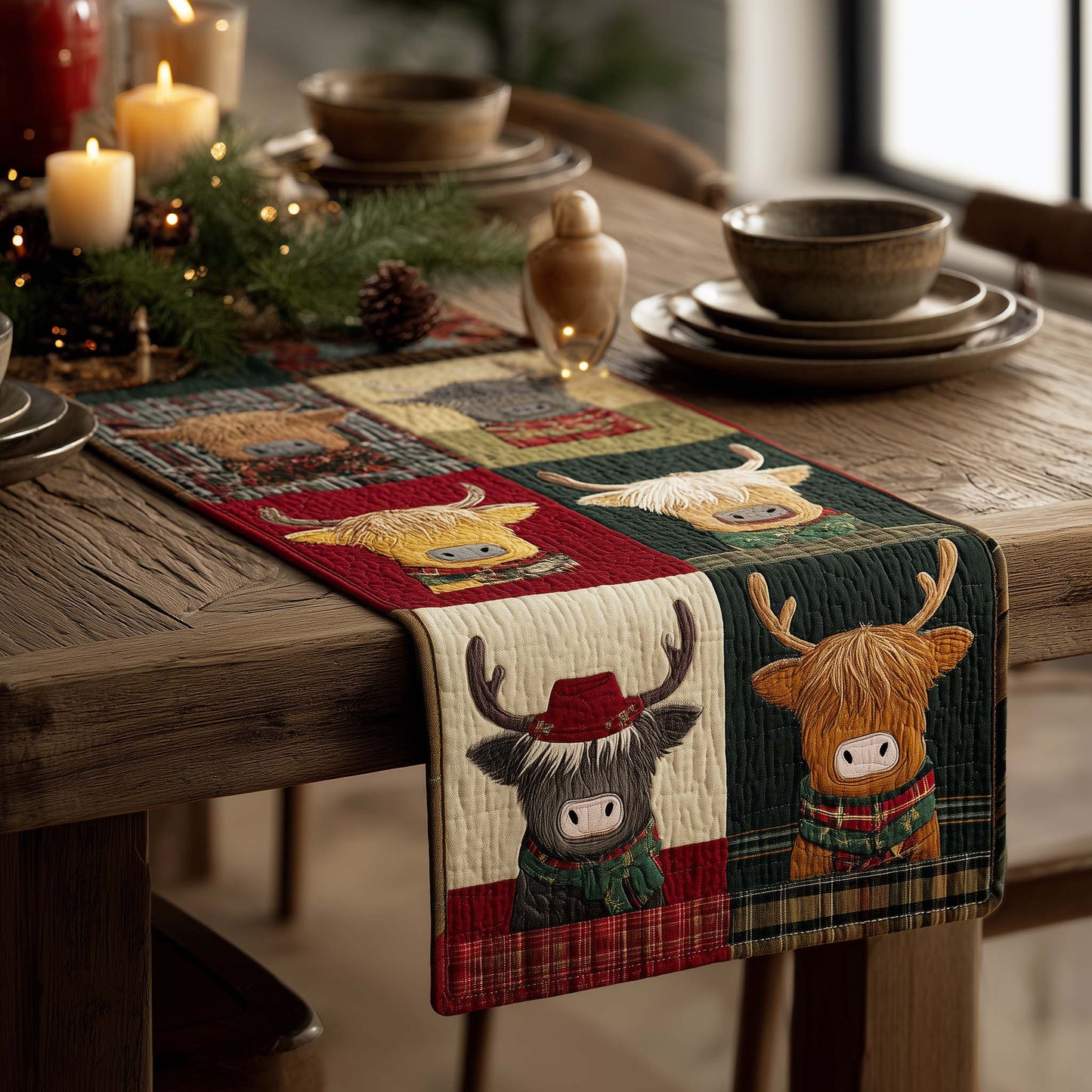 Adorable Western Quilted Table Runner GFTOQA115