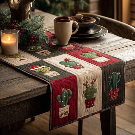 Cactus Patch Quilted Table Runner GFTOQA117