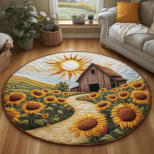 Barn Serenity Quilted Round Mat GFTOQA1195
