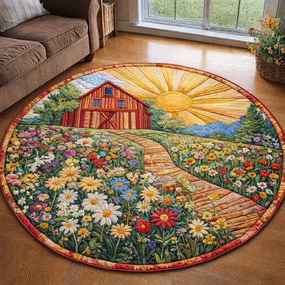 Spring Bloom Quilted Round Mat GFTOQA1199